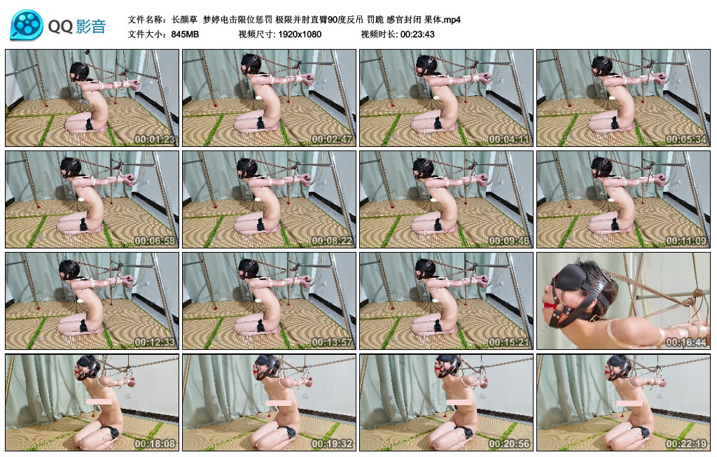 【长颜草】 梦婷电击限位惩罚-爱绳艺kb视频
